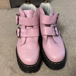 Dr. Martens Pink Combat Boots
